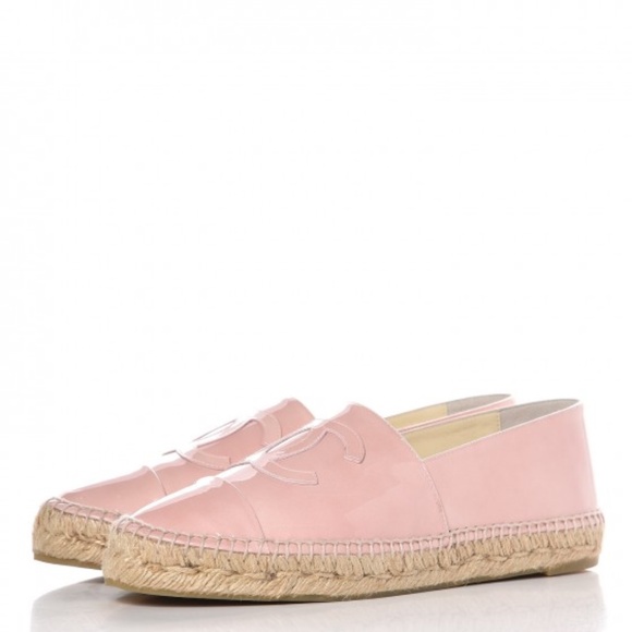 CHANEL  Patent CC Espadrilles 42 Pink - Picture 2 of 4